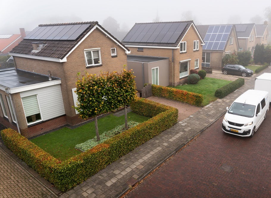 Het Friese dorp Wijnjewoude is een van de 46 ‘Proeftuinen aardgasvrij’ (Foto: Kick Smeets / Rijksoverheid 2020)