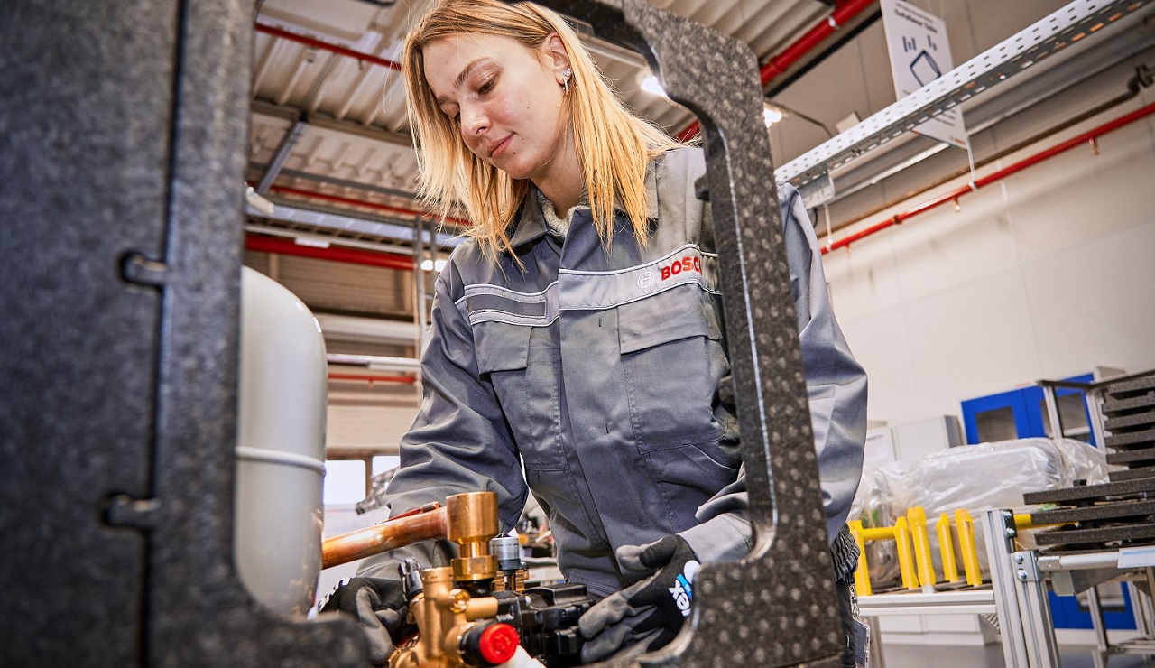 Productiefaciliteit van Bosch in het Duitse Eibelshausen, operationeel sinds begin 2023.