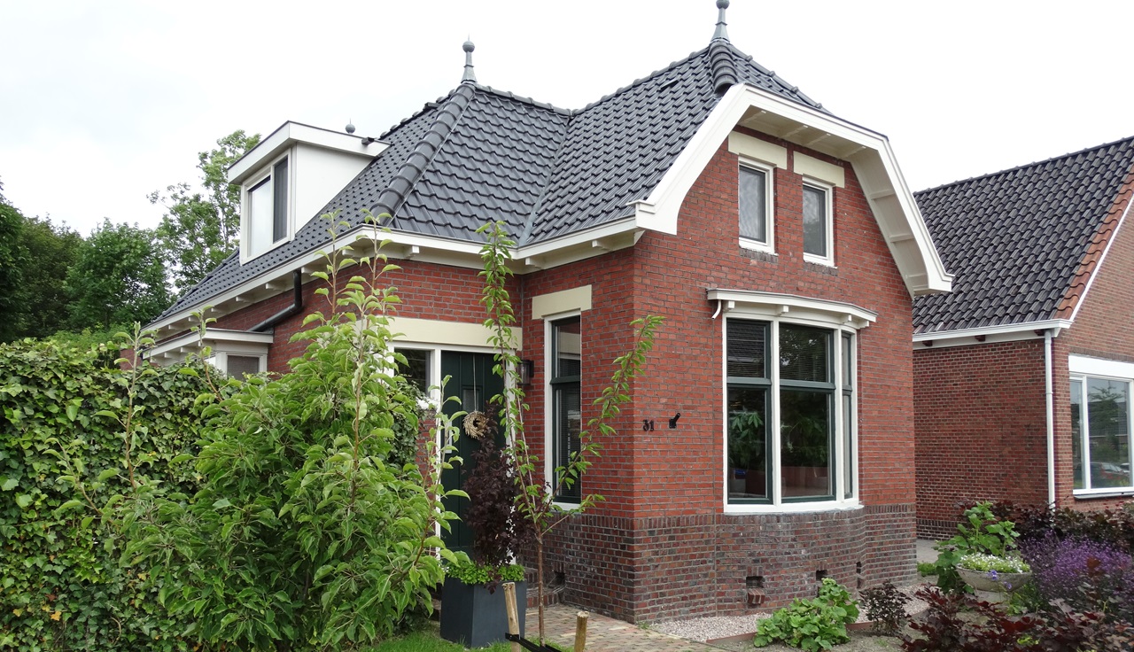 De woning uit 1928 in het Groningse dorp Loppersum.