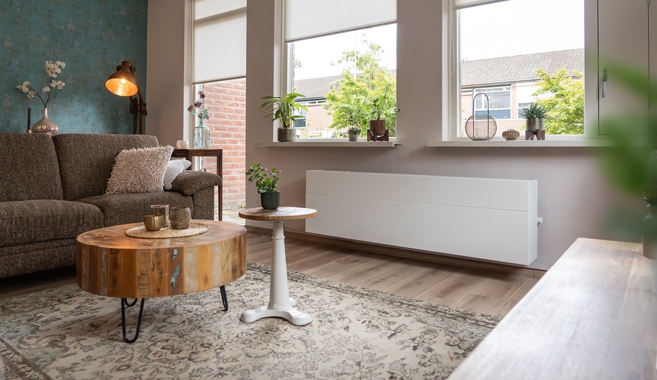 De Vita H1C-S in een renovatiewoning in Vroomshoop. In totaal zijn hier 123 woningen van het systeem voorzien.