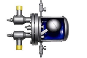 Doorsnede van een vlotter.