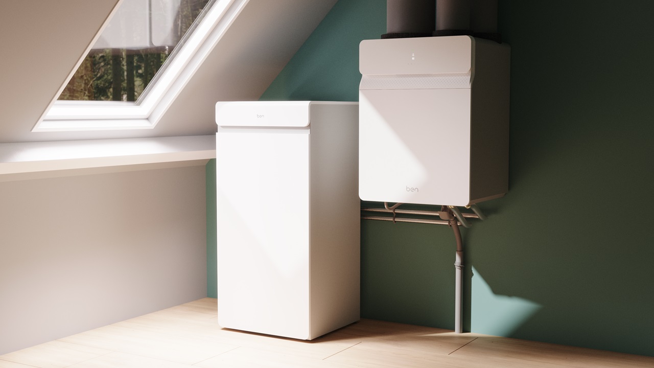 De BEN Dual-AIR (rechts), in all-electric opstelling met een 190 liter groot vat. 