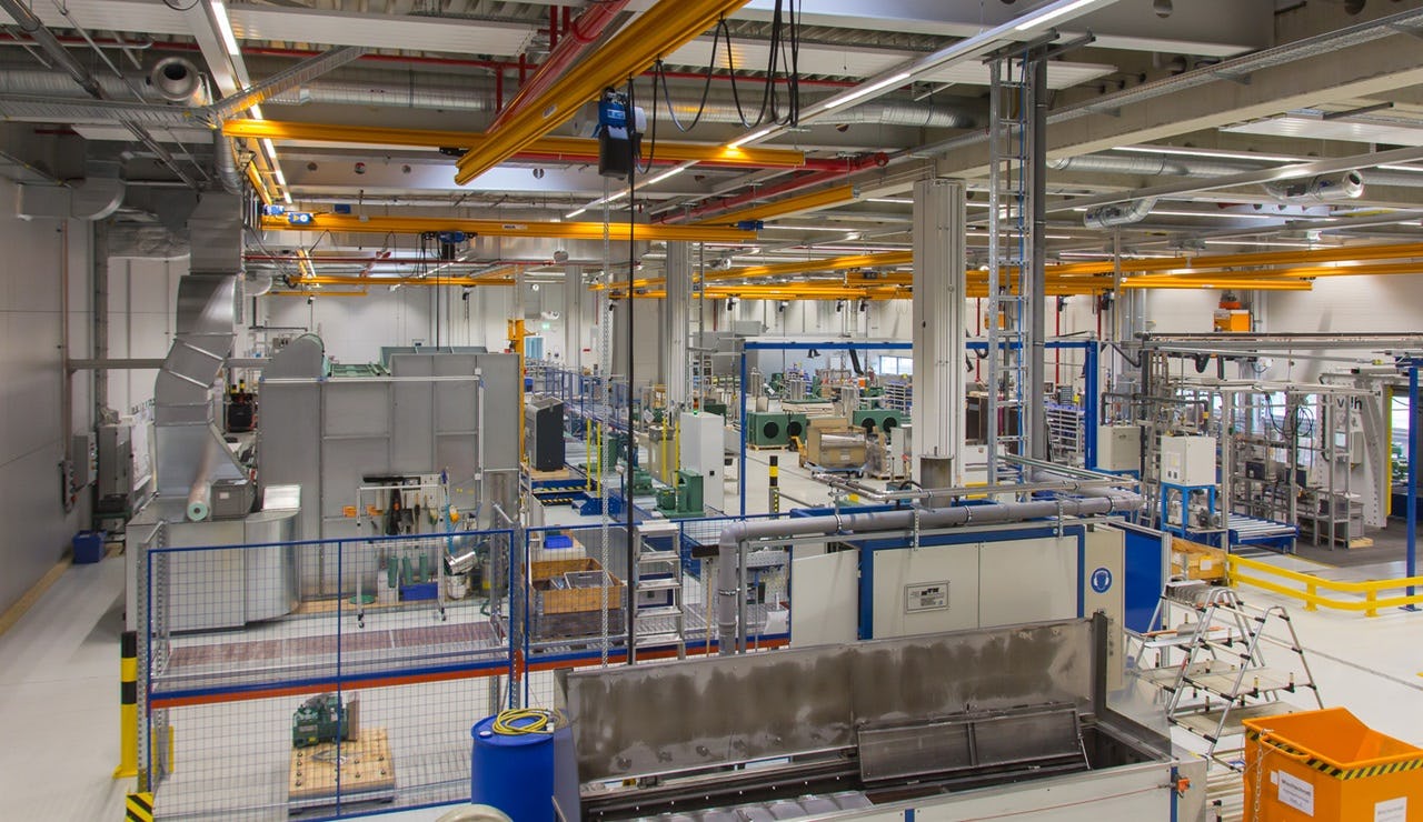 De Bitzer-fabriek in Schkeuditz, in de huidige tijd.