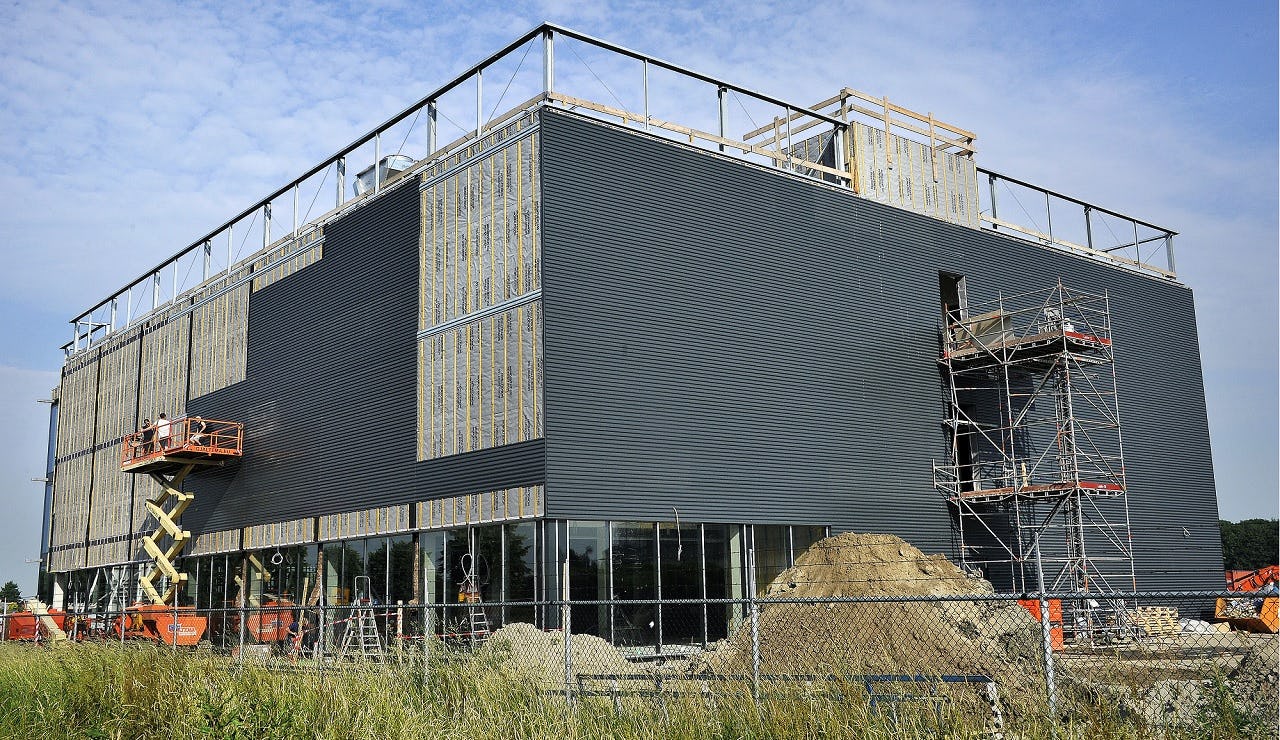Nieuw datacenter in aanbouw.