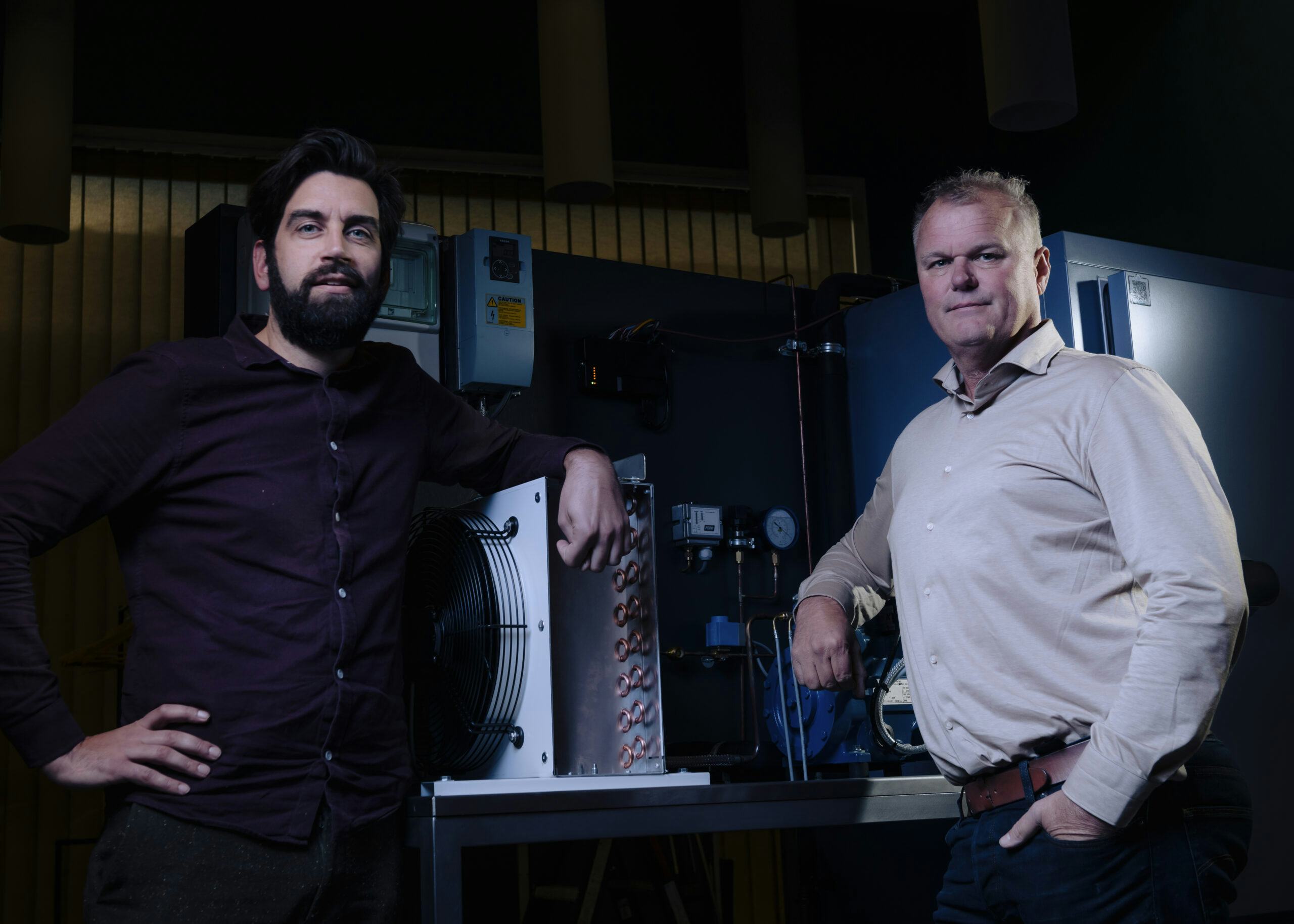 FreezerData-eigenaar Henk Komin (r) en Daniel Overdevest (ata scientist en mede-eigenaar).