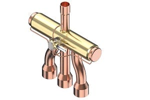 Fig 1. Vierweg-omkeerklep