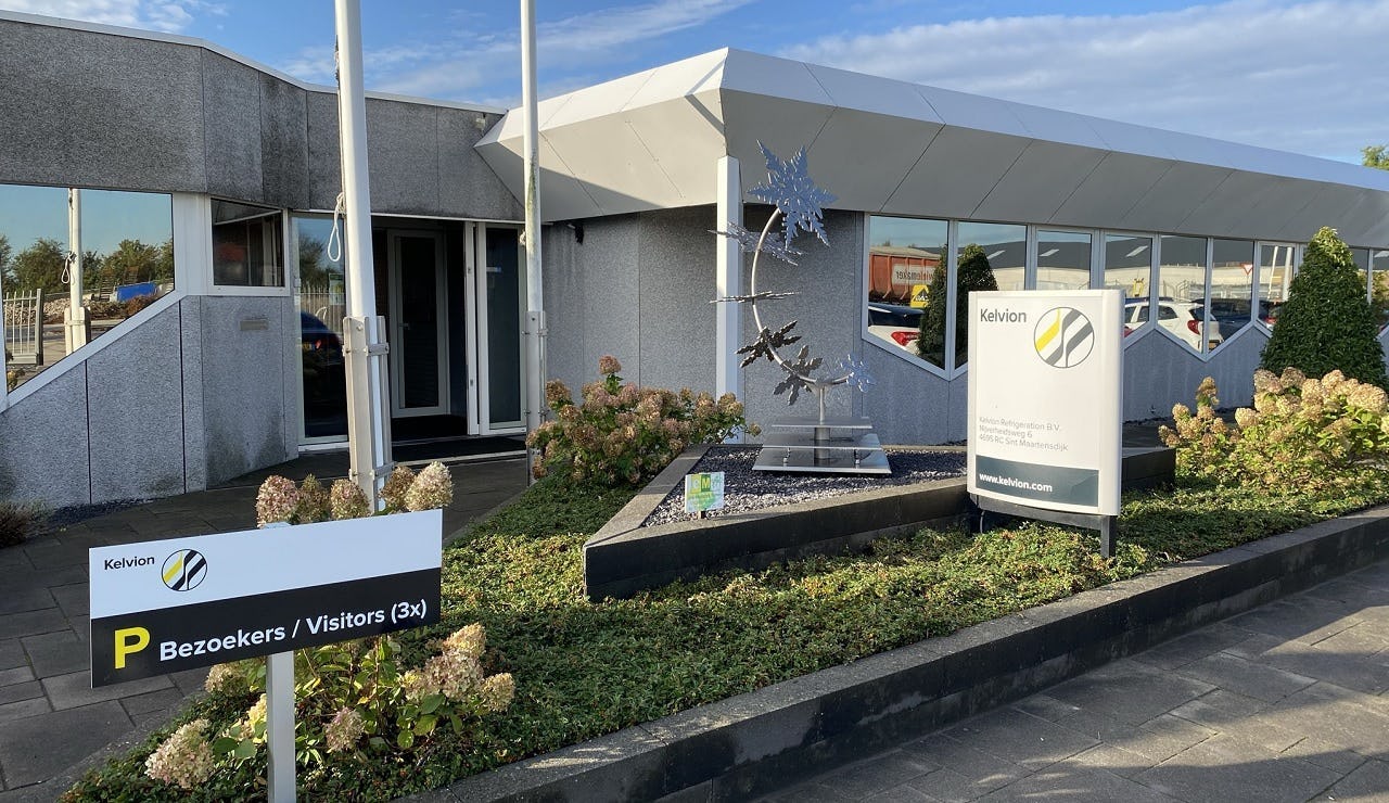 Het Nederlandse kantoor van Kelvion, in Sint Maartensdijk.