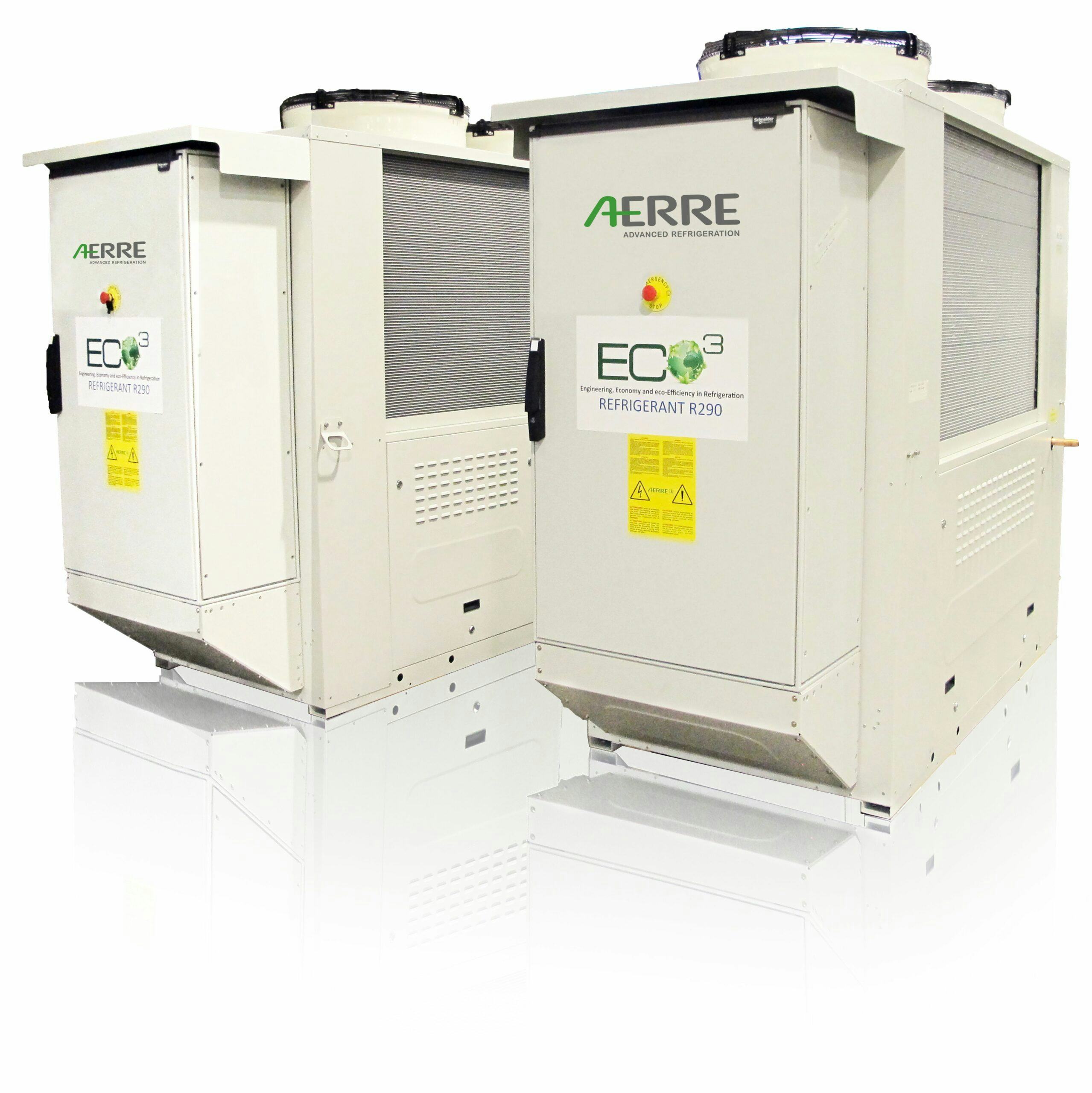 Propaanchiller met enkel circuit uit de ECO3-serie van AERRE.