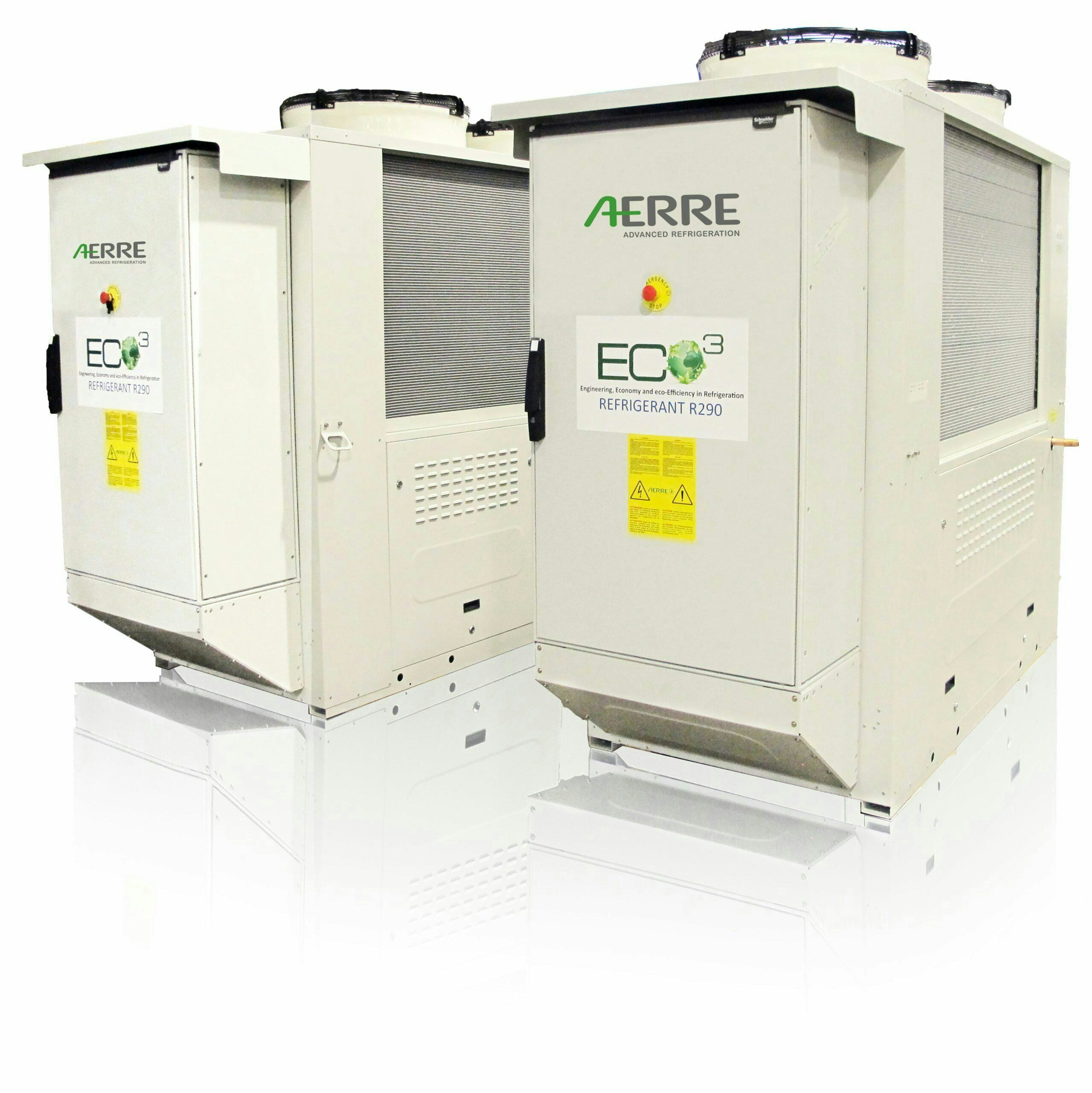 Propaanchiller met enkel circuit uit de ECO3-serie van AERRE.