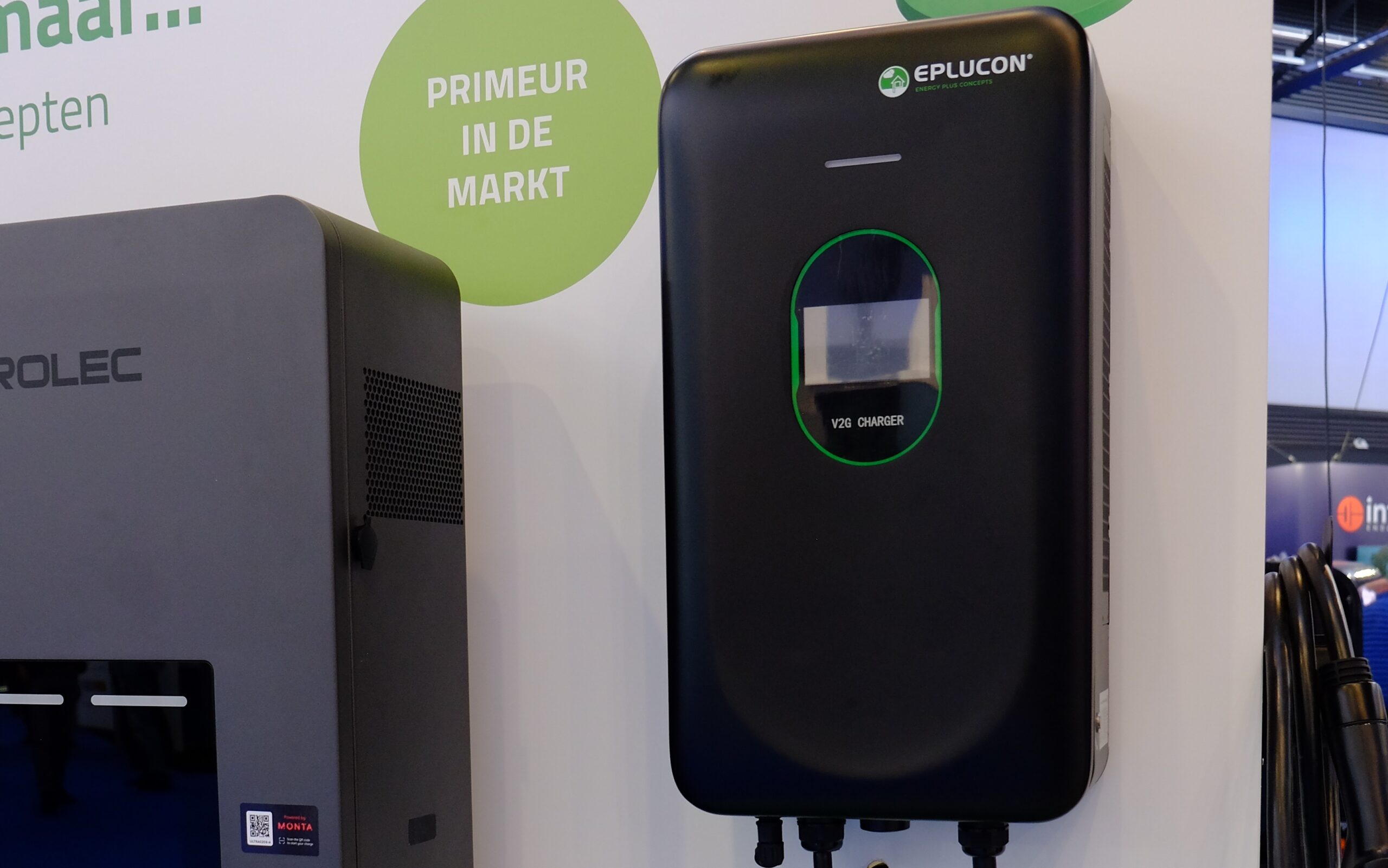 De nieuwe bidirectionele laadpaal van Eplucon is toepasbaar voor elke elektrische auto.