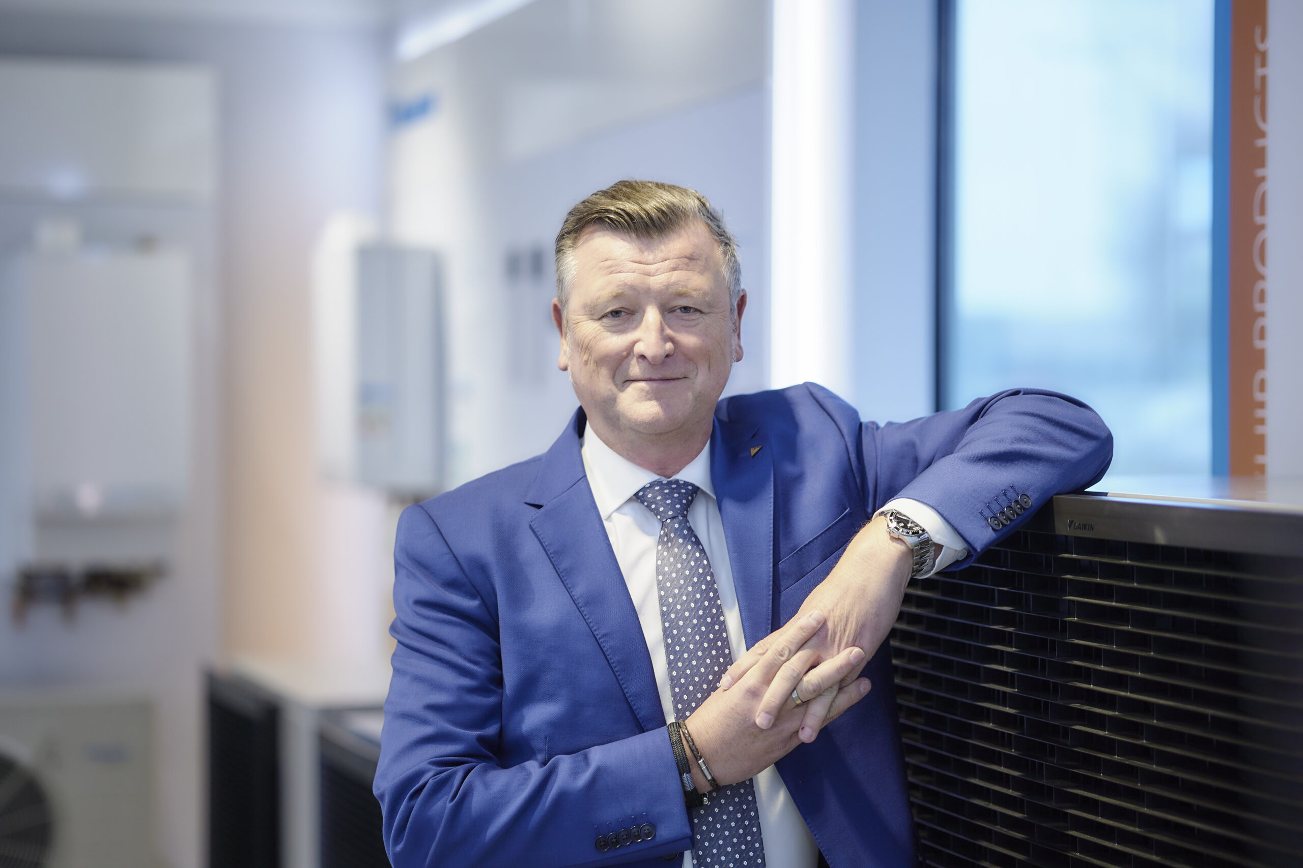 Patrick Crombez is naast General Manager van Daikin ook president van de European Heat Pump Association (EHPA).  