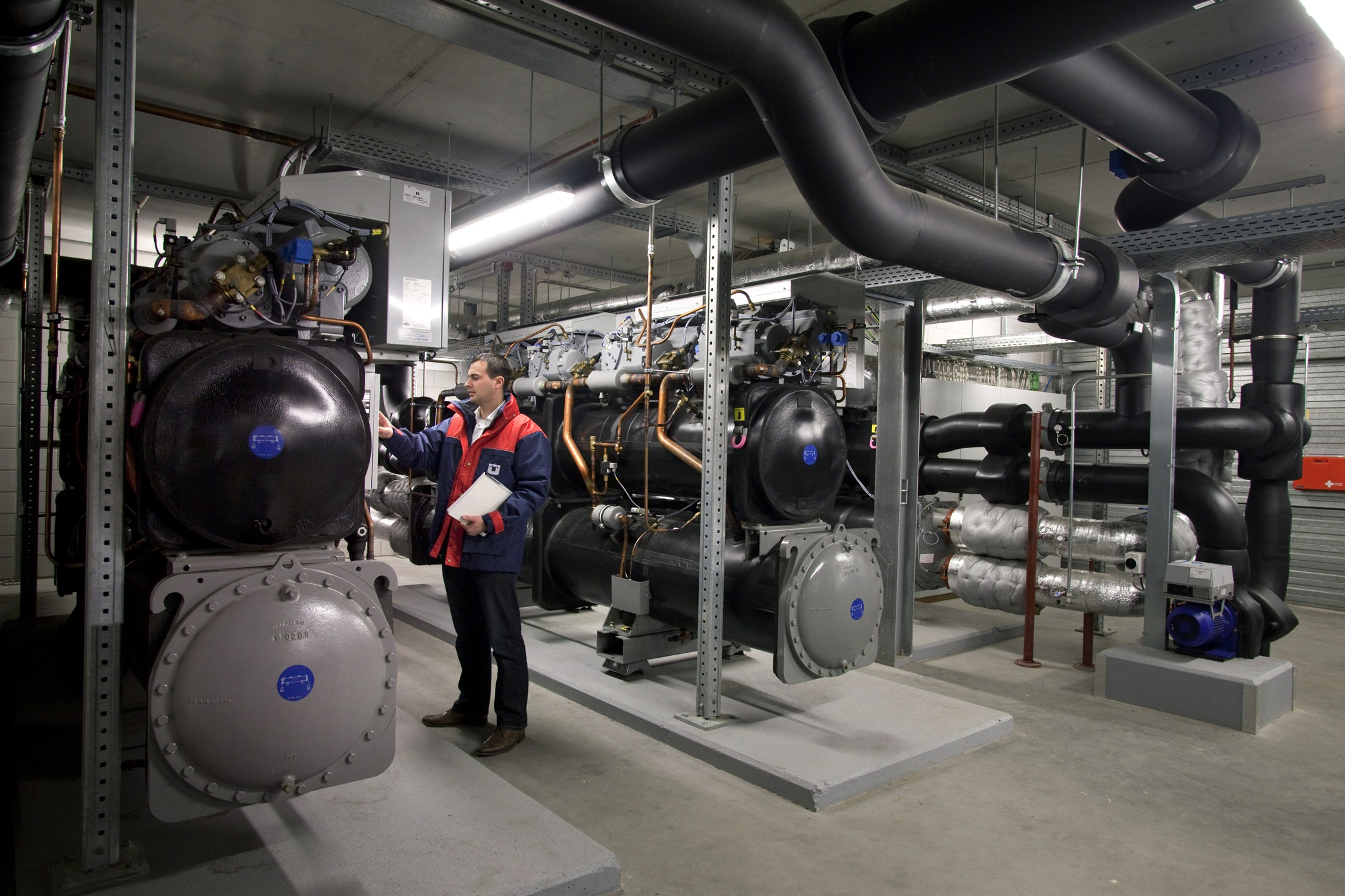 WKO installatie bij de UVA.
iov. Unica.